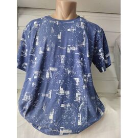 Фотография Футболка мужская 1692 blue р.2XL-6XL "RING" недорого оптом от прямого поставщика