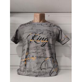 Футболка чоловіча 1723 grey р.S-2XL "RING" недорого оптом від прямого постачальника