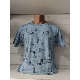 Футболка чоловіча 1725 l.blue р.S-2XL "RING" недорого оптом від прямого постачальника