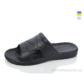 Шльопанці чоловічі пляжні Літо B9 чорний (6 пар р.40-45) "SANLIN 2" недорого оптом від прямого постачальника