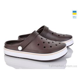 Фотография Кроксы женские летние Лето 1400 коричневий (6 пар р.36-41) "Golden Lion" недорого оптом от прямого поставщика