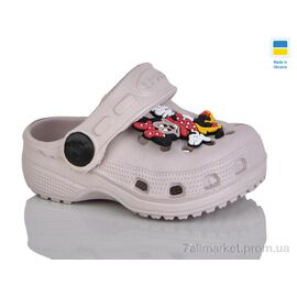 Фотография Кроксы детские летние Лето H1 пудра (6 пар р.18-23) "Lot Shoes" недорого оптом от прямого поставщика