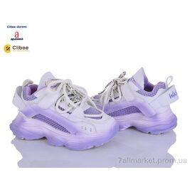 Фотография Кроссовки детские модные Весна/осень AD86332 purple (7 пар р.31-37) "Clibee-Doremi" недорого оптом от прямого поставщика