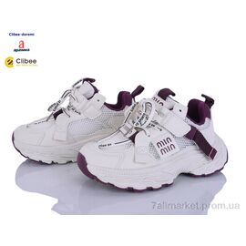 Фотография Кроссовки детские модные Весна/осень AD7723-1 white-red (6 пар р.32-37) "Clibee-Doremi" недорого оптом от прямого поставщика