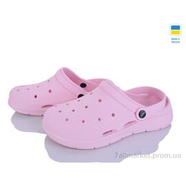 Фотография Кроксы женские летние Лето Крок К102 рожевий (6 пар р.36-41) "Vladimir" недорого оптом от прямого поставщика