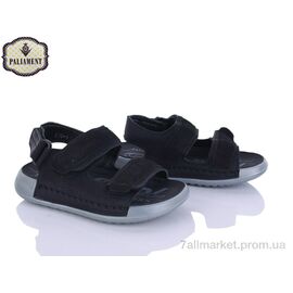 Фотография Сандалии детские летние Лето C15 black (8 пар р.26-31) "PALIAMENT" недорого оптом от прямого поставщика