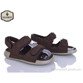 Фотография Сандалии детские летние Лето B11 coffee (8 пар р.32-37) "PALIAMENT" недорого оптом от прямого поставщика