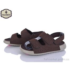 Фотография Сандалии детские летние Лето B12 coffee (8 пар р.32-37) "PALIAMENT" недорого оптом от прямого поставщика