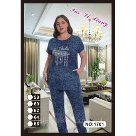 Костюм жіночий домашній/батал р-ри 58-66 "FLOWER" купити недорого від прямого постачальника