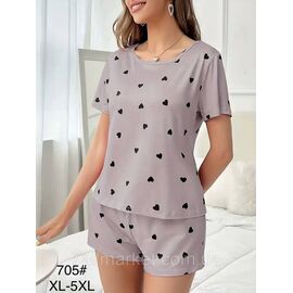 Піжама жіноча футболка + шорти р-ри S-2XL "FLOWER" купити недорого від прямого постачальника