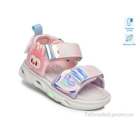 Босоніжки дитячі літні Літо 65042F LED (8 пар р.21-26) "TOM.M" недорого оптом від прямого постачальника
