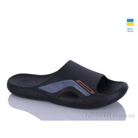 Фотография Шлепки мужские пляжные Лето 6131 чорний (8 пар р.41-45) "DeMur" недорого оптом от прямого поставщика