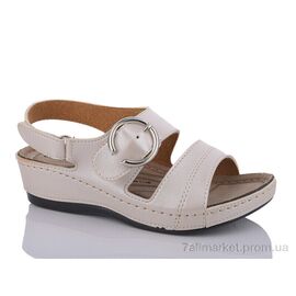 Босоніжки жіночі літні Літо Z130-1 beige (6 пар р.36-40) "FG" недорого оптом від прямого постачальника