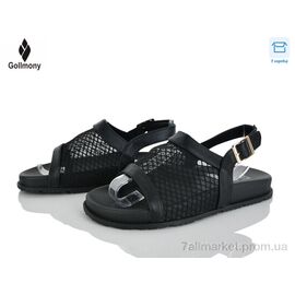 Босоніжки жіночі літні Літо V12-1 black (8 пар р.36-41) "Gollmony" недорого оптом від прямого постачальника