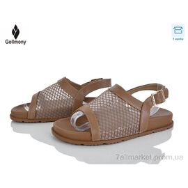 Босоніжки жіночі літні Літо V12-1 brown (8 пар р.36-41) "Gollmony" недорого оптом від прямого постачальника