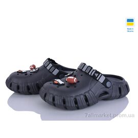 Фотография Кроксы детские летние Лето DS770 чорний (6 пар р.36-41) "Inblue" недорого оптом от прямого поставщика