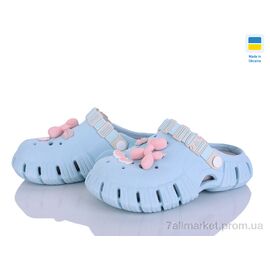 Фотография Кроксы женские летние Лето DS77 блакитний (6 пар р.36-41) "Inblue" недорого оптом от прямого поставщика
