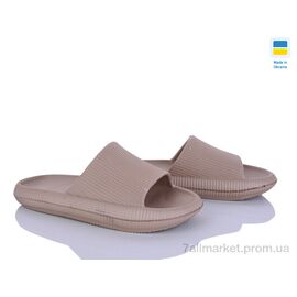 Фотография Шлепки женские облегченные Лето D24 бежевий (6 пар р.36-41) "Inblue" недорого оптом от прямого поставщика