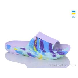 Фотография Шлепки женские облегченные Лето D24 мікс папуга бузок (6 пар р.36-41) "Inblue" недорого оптом от прямого поставщика