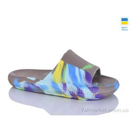 Фотография Шлепки женские облегченные Лето D24 мікс папуга коричневий (6 пар р.36-41) "Inblue" недорого оптом от прямого поставщика