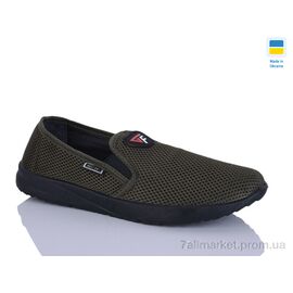 Фотография Слипоны мужские модные Лето G144 зелений (10 пар р.41-45) "Inblue" недорого оптом от прямого поставщика