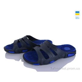 Фотография Шлепки мужские пляжные Лето N16 синій (6 пар р.41-45) "Golden Lion" недорого оптом от прямого поставщика