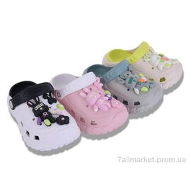 Фотография Кроксы детские летние Лето 8903 mix (24) (24 пар р.24-29) "Lion-Lu" недорого оптом от прямого поставщика