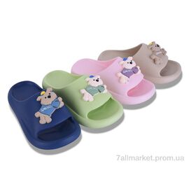 Фотография Шлепки детские летние Лето 42492-14 mix (12 пар р.30-35) "Lion-Lu" недорого оптом от прямого поставщика