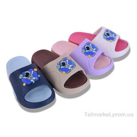 Фотография Шлепки детские летние Лето 42492-16 mix (12 пар р.30-35) "Lion-Lu" недорого оптом от прямого поставщика