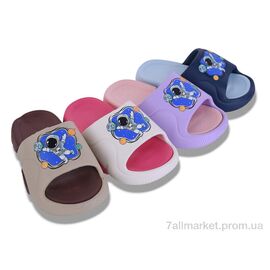 Фотография Шлепки детские летние Лето 42492-15 mix (12 пар р.24-29) "Lion-Lu" недорого оптом от прямого поставщика