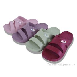 Фотография Шлепки женские облегченные Лето 42492-3 mix (12 пар р.36-41) "Lion-Lu" недорого оптом от прямого поставщика