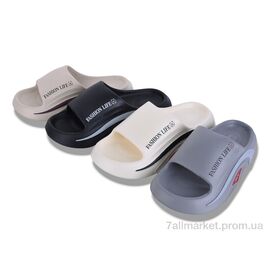 Фотография Шлепки мужские пляжные Лето 42492-1 mix (12 пар р.46-49) "Lion-Lu" недорого оптом от прямого поставщика