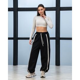 Штани спортивні жіночі Б311 black р.XS-L "AZNA" недорого оптом від прямого постачальника
