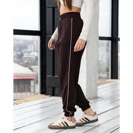Штани спортивні жіночі Б314 chocolate р.S-XL "AZNA" недорого оптом від прямого постачальника
