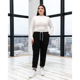 Штани спортивні жіночі Б65 black р.XL-4XL "AZNA" недорого оптом від прямого постачальника