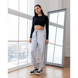 Штани спортивні жіночі Б81 l.grey р.S-XL "AZNA" недорого оптом від прямого постачальника