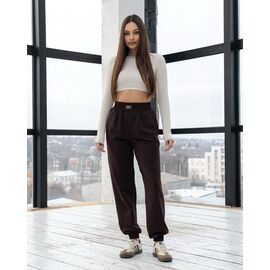 Штани спортивні жіночі Б98 chocolate р.S-XL "AZNA" недорого оптом від прямого постачальника