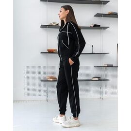 Костюм спортивний жіночий теплий Д107 black р.S-XL "AZNA" недорого оптом від прямого постачальника