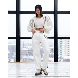 Костюм спортивний жіночий теплий Д120 milk р.S-XL "AZNA" недорого оптом від прямого постачальника