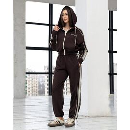 Костюм спортивний жіночий теплий Д124 chocolate р.XS-L "AZNA" недорого оптом від прямого постачальника