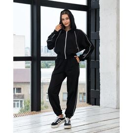 Костюм спортивний жіночий теплий Д153 black р.M-2XL "AZNA" недорого оптом від прямого постачальника