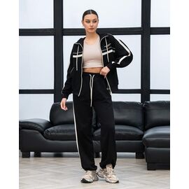 Костюм спортивний жіночий теплий Д172 black р.S-XL "AZNA" недорого оптом від прямого постачальника