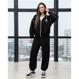 Фотография Костюм спортивный женский тёплый Д187 black р.S-XL "AZNA" недорого оптом от прямого поставщика