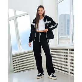Фотография Костюм спортивный женский тёплый Д189 black р.S-XL "AZNA" недорого оптом от прямого поставщика