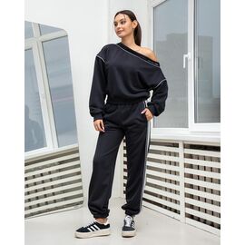 Фотография Костюм спортивный женский тёплый ДП179 d.grey р.XS-L "AZNA" недорого оптом от прямого поставщика