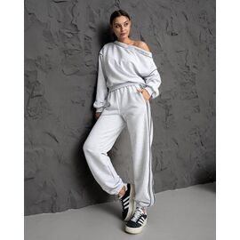 Фотография Костюм спортивный женский тёплый ДП179 l.grey р.XS-L "AZNA" недорого оптом от прямого поставщика