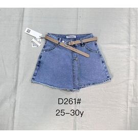 Фотография Юбка-шорты женская 261 l.blue р.25-30 "DKNSEL" недорого оптом от прямого поставщика