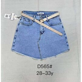 Спідниця-шорти жіноча 565 l.blue р.28-33 "DKNSEL" недорого оптом від прямого постачальника