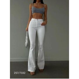 Джинси жіночі 257-7332 white р.34-42 "Jeans Style" недорого оптом від прямого постачальника
