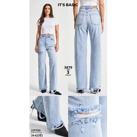 Джинси жіночі 3879-12S5-3 l.blue р.34-42 "Jeans Style" недорого оптом від прямого постачальника